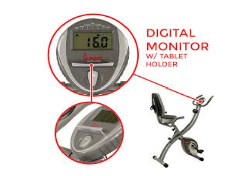sunny & fitness foldable exercise bike