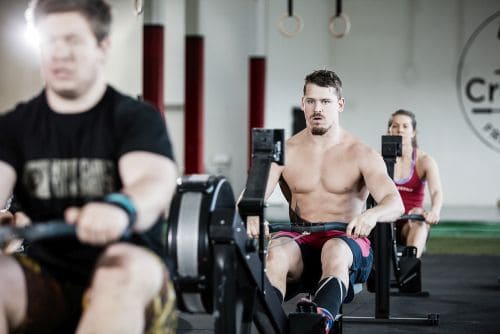 what muscles do rowing machines work