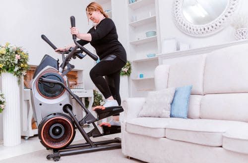 woman using hiit trainer