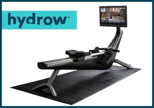 Hydrow rower in a mat