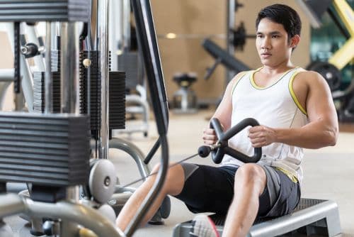 rowing machine chest exercises to perform at the gym
