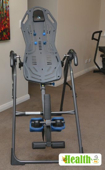 full front view of the Teeter FitSpine inversion table 