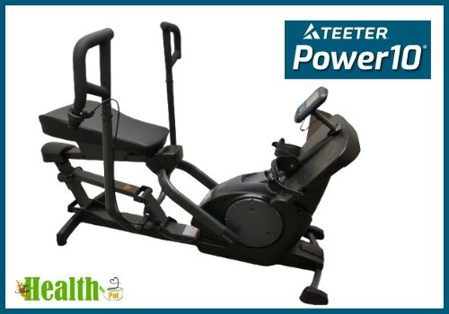 side view of Teeter Power10 Elliptical Rowing Machine