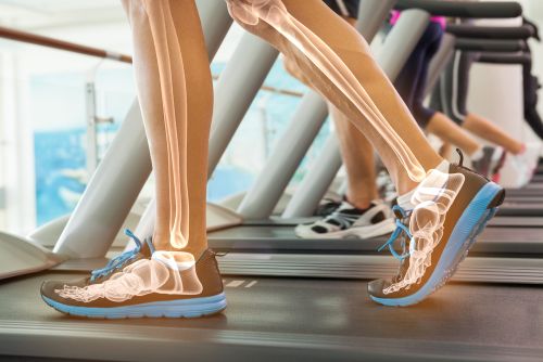 bones in foot when using a treadmill barefoot